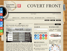 Tablet Screenshot of covertfront.com